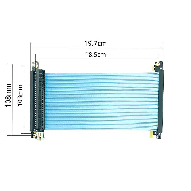Câble Riser Pcie 4.0 double in - Itx Gpu Riser Pcie 4.0 16X avis et prix